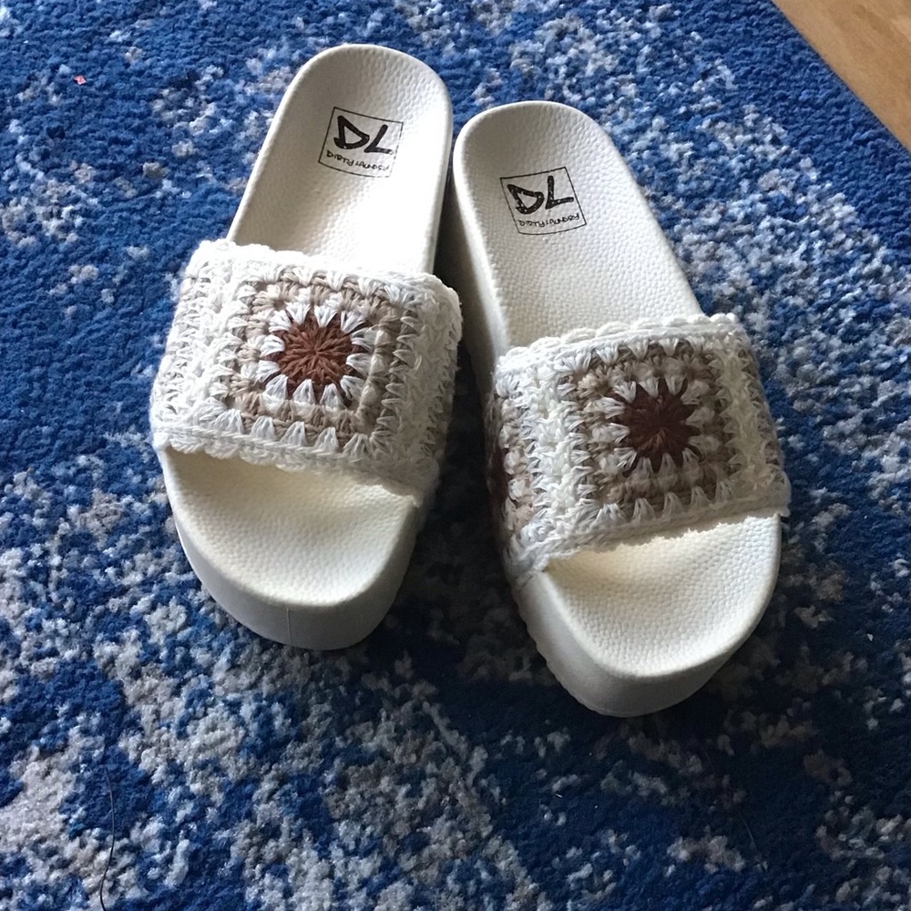 DL Dirty Laundry Platform Slide Sandals